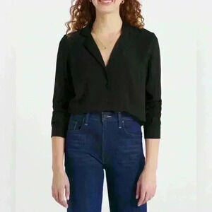 Fortune + Ivy Alaska Button Up Shirt in Black - Size XXL (NWT)